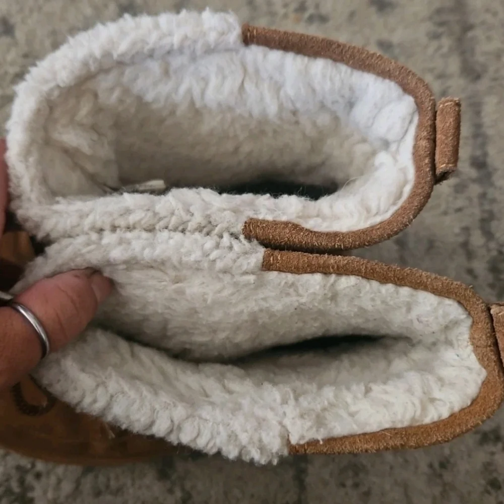 Koolaburra Ugg Junior Girls Tan Michon Short Shearling Warm Winter Boots 3